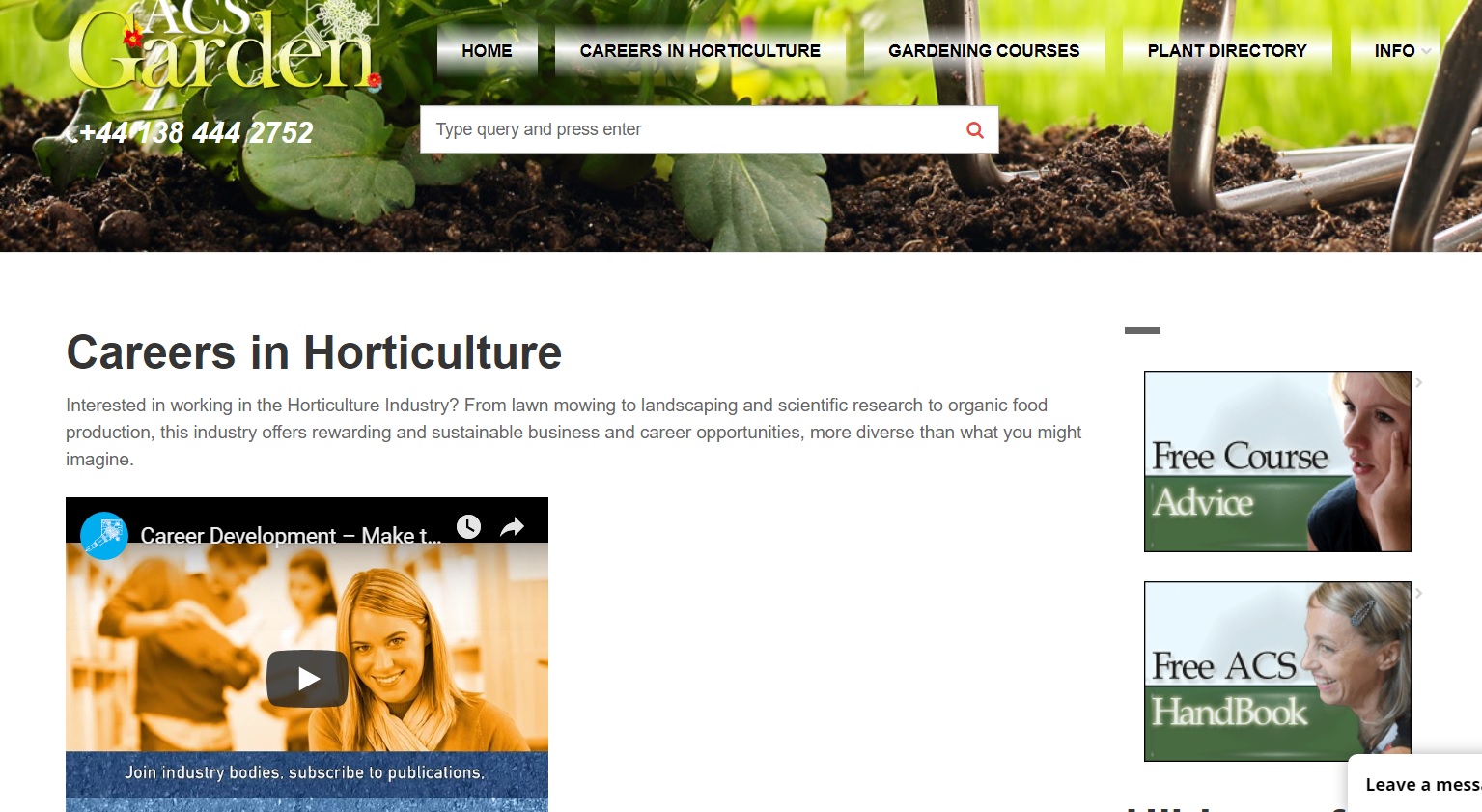 Careers Guide Gardening Horticulture Job Advice